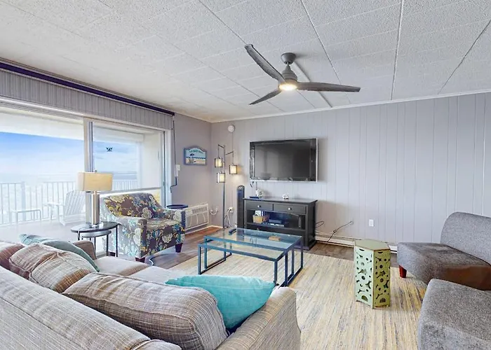Oceanfront Calypso With Wifi Ocean View Balcony Washer & Dryer & Shared Pool Ocean City